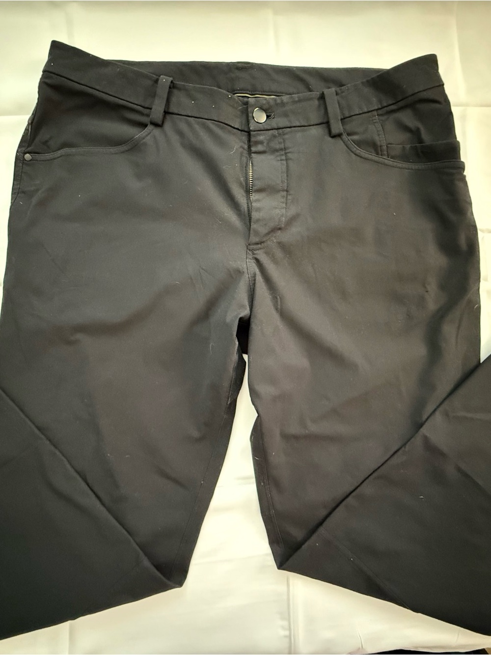 lululemon athletica Men's Straight Black Jeans - Classic Fit